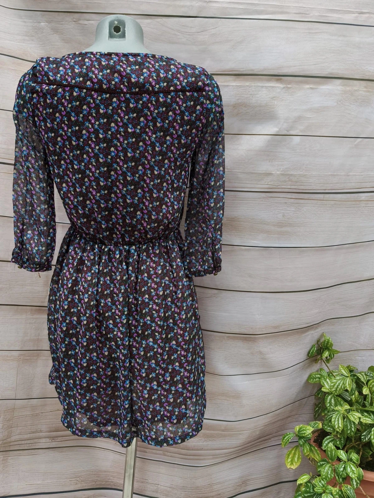 Kort jurkje met bloemenprint - Sfera Casual (Maat S) 💜 – photo 6